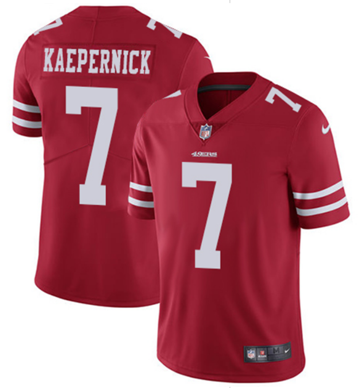 2018 Men San Francisco 49ers #7 Kaepernick red Nike Vapor Untouchable Limited NFL Jerseys